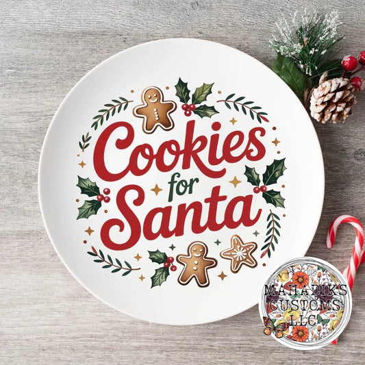 Cookies For Santa Plate (Style 2)